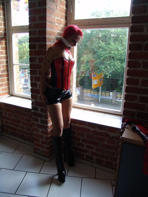 18 year old Alexis Crystal on knees for submissive cock serving action